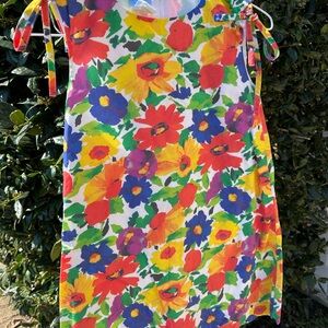 Bella Bliss Bright Floral Shift Dress